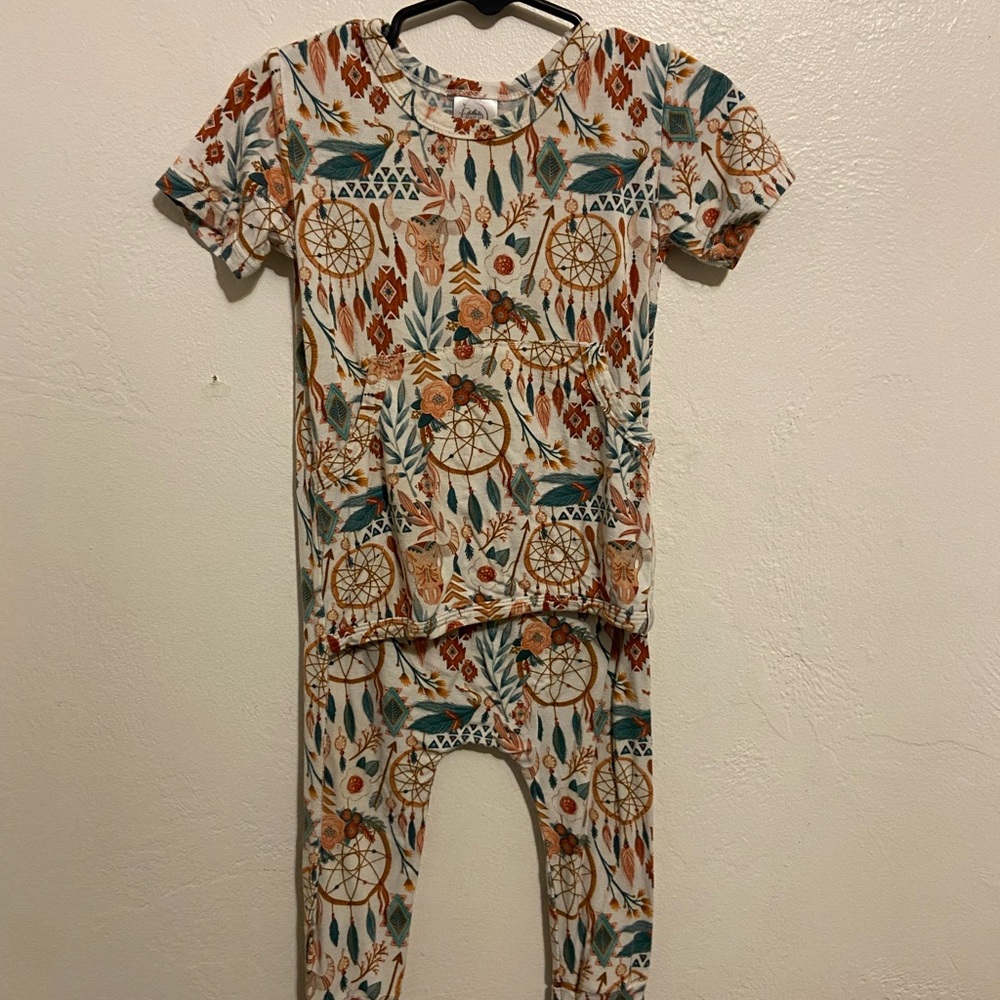 Ready Set Romper Colorful Dreamcatcher Print Baby Romper 6-12 months